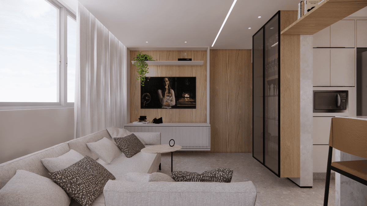 Um apê bem resolvido! — imagem 2 do projeto por Natália Brasil, Brasil Arq & Design
