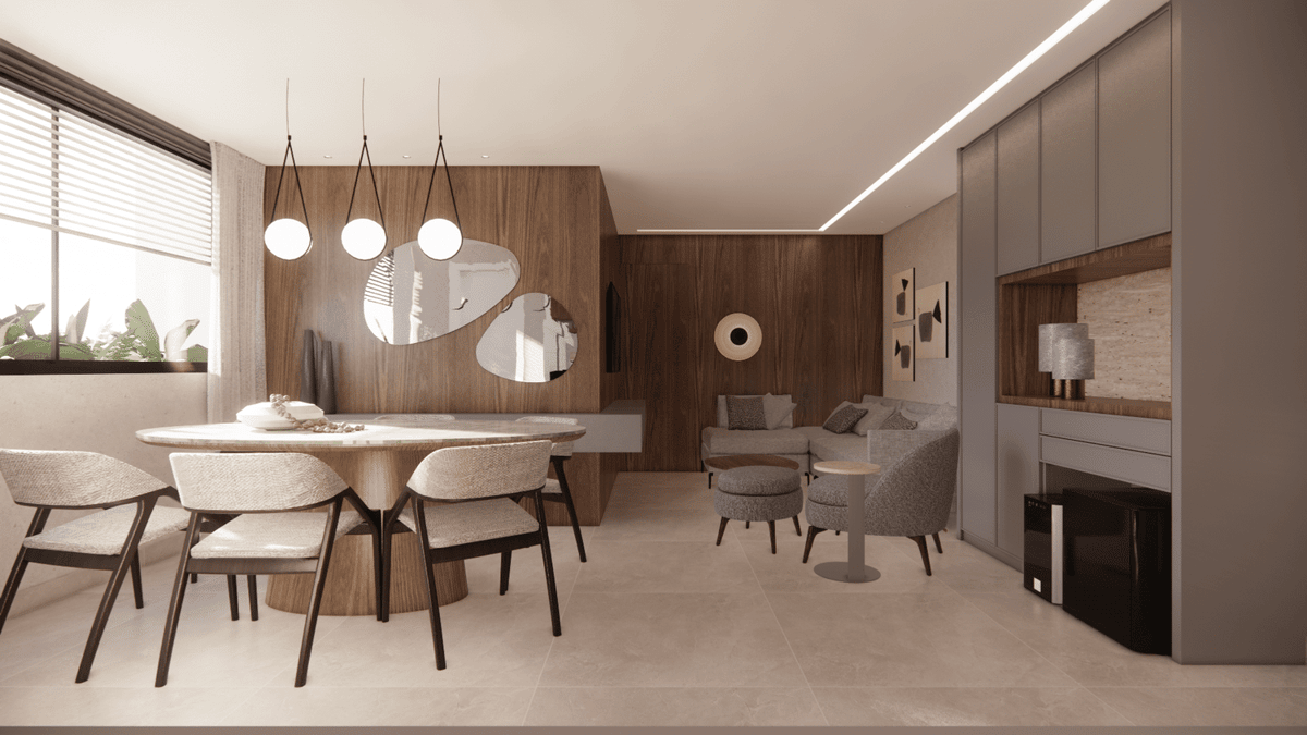 Charme e elegância de sobra! — imagem 1 do projeto por Natália Brasil, Brasil Arq & Design