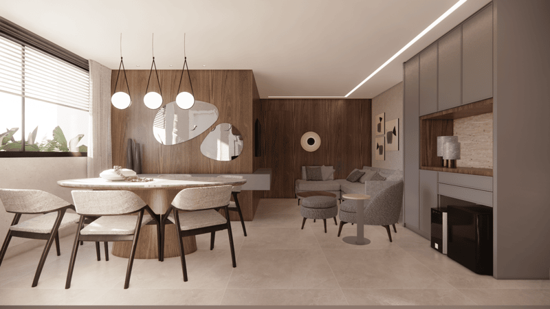 Charme e elegância de sobra! — projeto de arquitetura de alto padrão por Natália Brasil